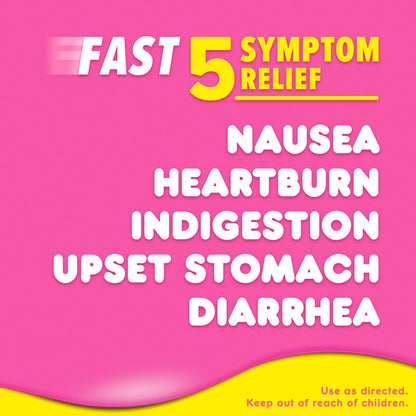 Pepto Bismol Liquicaps - Multi-Symptom Relief for Nausea, Heartburn, Indigestion, Upset Stomach & Diarrhea | 48 Liquicaps