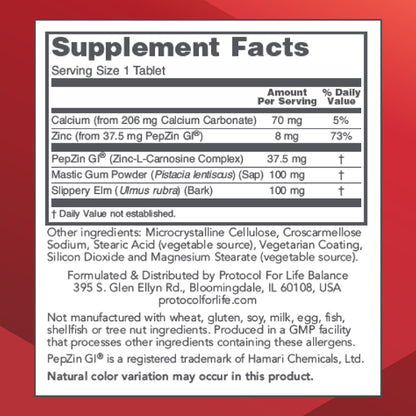 GI Guard with PepZin GI – Digestive Health | Non-GMO & Vegan | 60 Tablets
