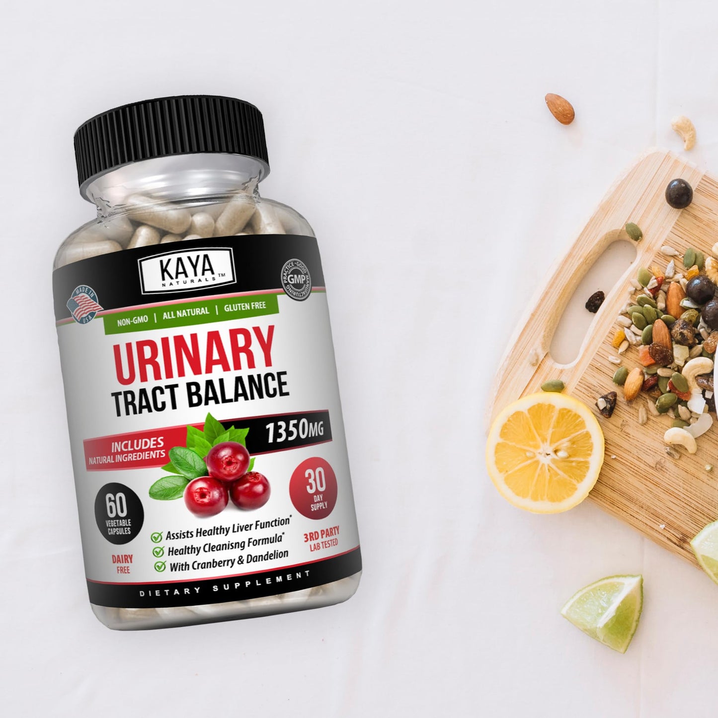 Kaya Naturals D-Mannose 60 Veggie Capsules (Pack of 2) | Urinary Tract & Bladder Health