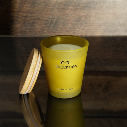 PERCEPTION AROMAS Bamboo Jasmine Candle | Luxury Soy Wax, Gift Box, 50-Hour Burn Time