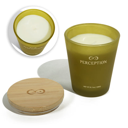 PERCEPTION AROMAS Bamboo Jasmine Candle | Luxury Soy Wax, Gift Box, 50-Hour Burn Time