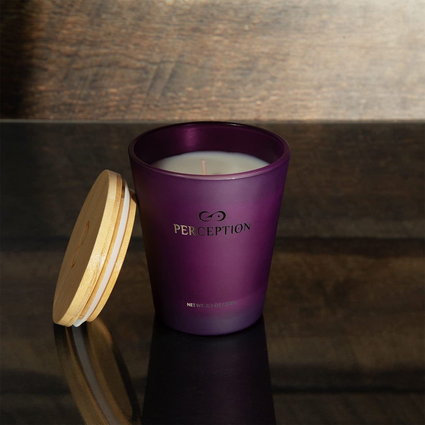 PERCEPTION AROMAS Luxury Lavender Vanilla Candle | 50 Hour Burn Time | Gift Box | Hand-Poured Soy Wax