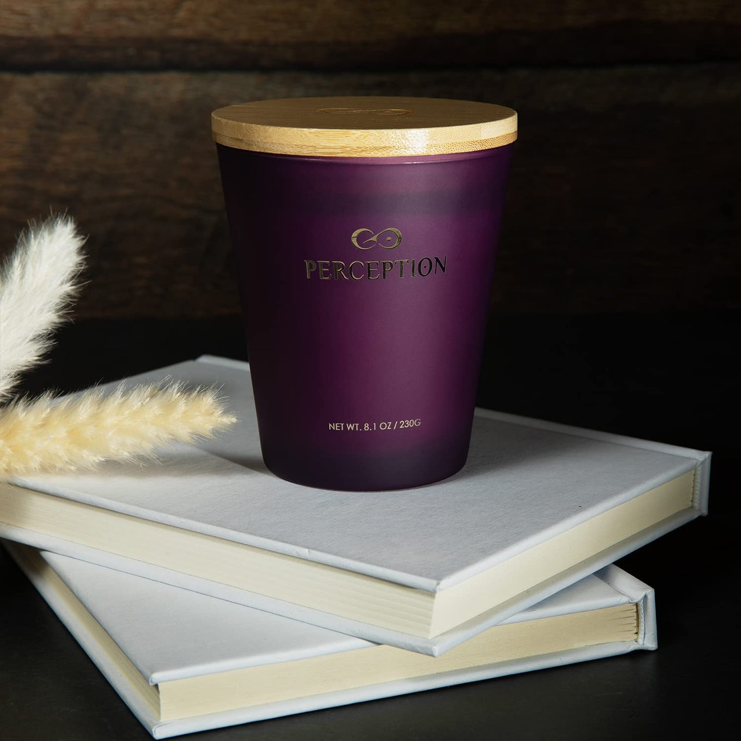 PERCEPTION AROMAS Luxury Lavender Vanilla Candle | 50 Hour Burn Time | Gift Box | Hand-Poured Soy Wax