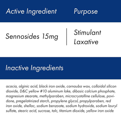Perdiem Sennosides Stimulant Laxative Pills – Overnight Relief, 60 Count Bottles (Pack of 3)