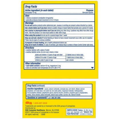 Perdiem Sennosides Stimulant Laxative Pills – Overnight Relief, 60 Count Bottles (Pack of 3)
