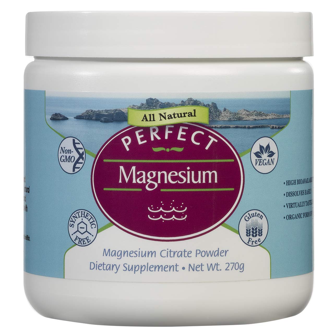 Perfect Magnesium Citrate Powder - 270g | 100% Pure & Natural