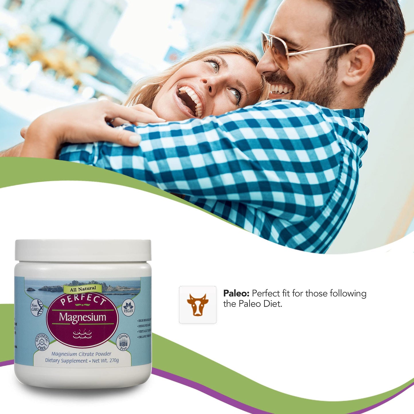 Perfect Magnesium Citrate Powder - 270g | 100% Pure & Natural