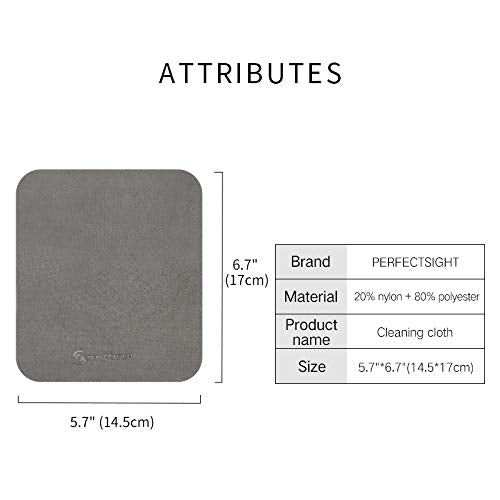 PERFECTSIGHT Microfiber Cleaning Cloths for Electronics - 4 Pack | Lenses, Glasses & Screens