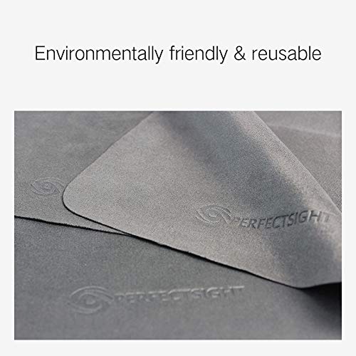 PERFECTSIGHT Microfiber Cleaning Cloth - 6 Pack | Eyeglass Lens Cleaner 5.7x6.7 in | Safe for All Coated Lenses