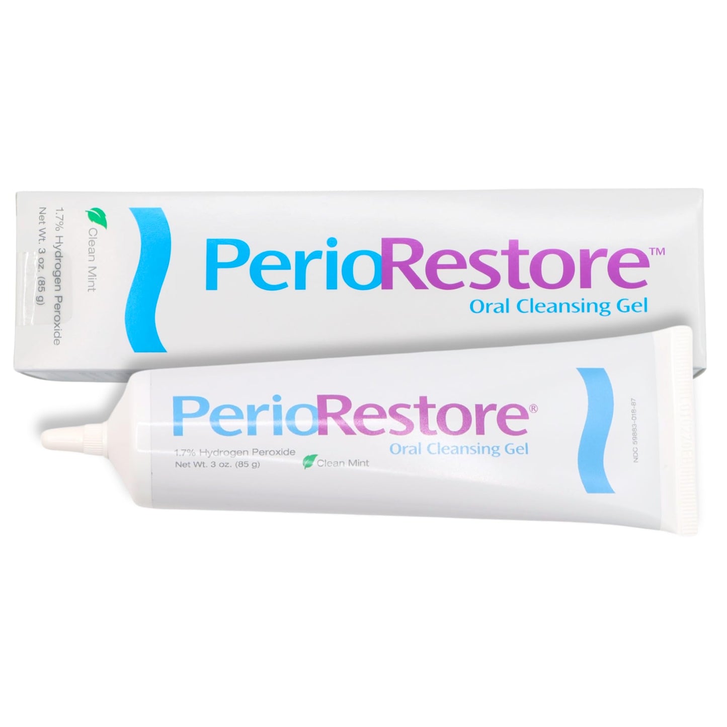 Perio Restore Gel 3 oz – 1.7% Hydrogen Peroxide Oral Cleansing Gel, Mint