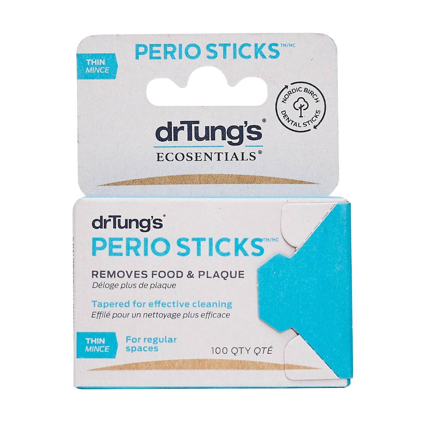 drTung's Perio Sticks - Interdental Cleaning, Soft Tooth Picks, 100 Count