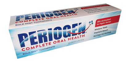 Periogen Tartar Control Toothpaste – SLS Free, Enamel Safe, Whitening Gel