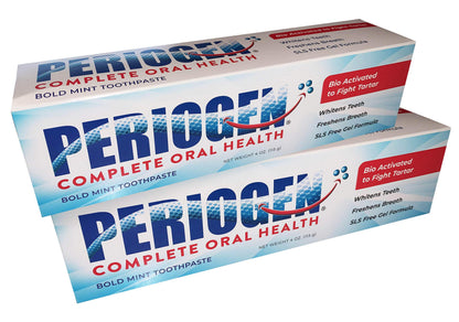 Periogen Toothpaste 2-Pack – SLS Free, Tartar & Plaque Control