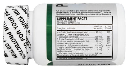 Perque Hematin Anemia Guard, 100 Count - 100 Tabs | Health Care Professional Only