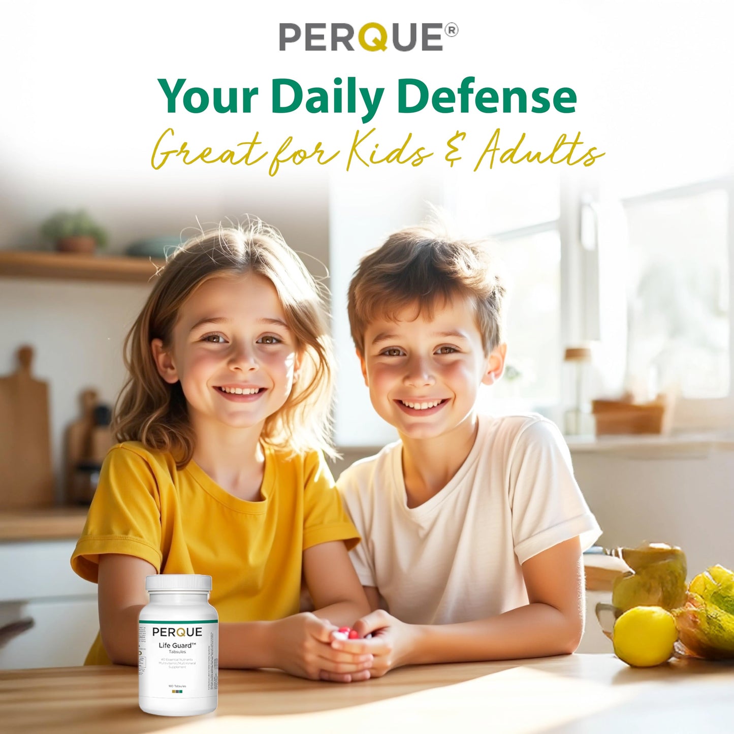 Perque Life Guard Chewables, 90 Count – Corn Free, Soy Free, Sugar Free