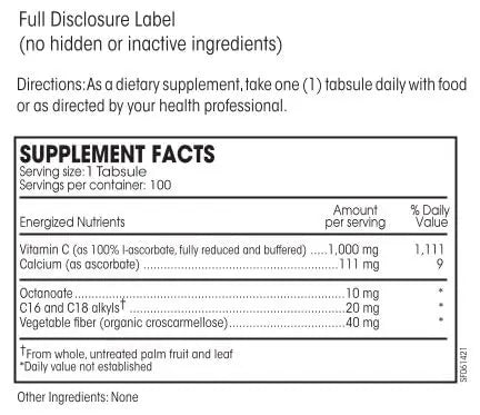 Perque Potent C Guard 1000 mg, 100 Count – Vitamin C Supplement BritishVita | Premium UK Vitamins & Wellness Supplements