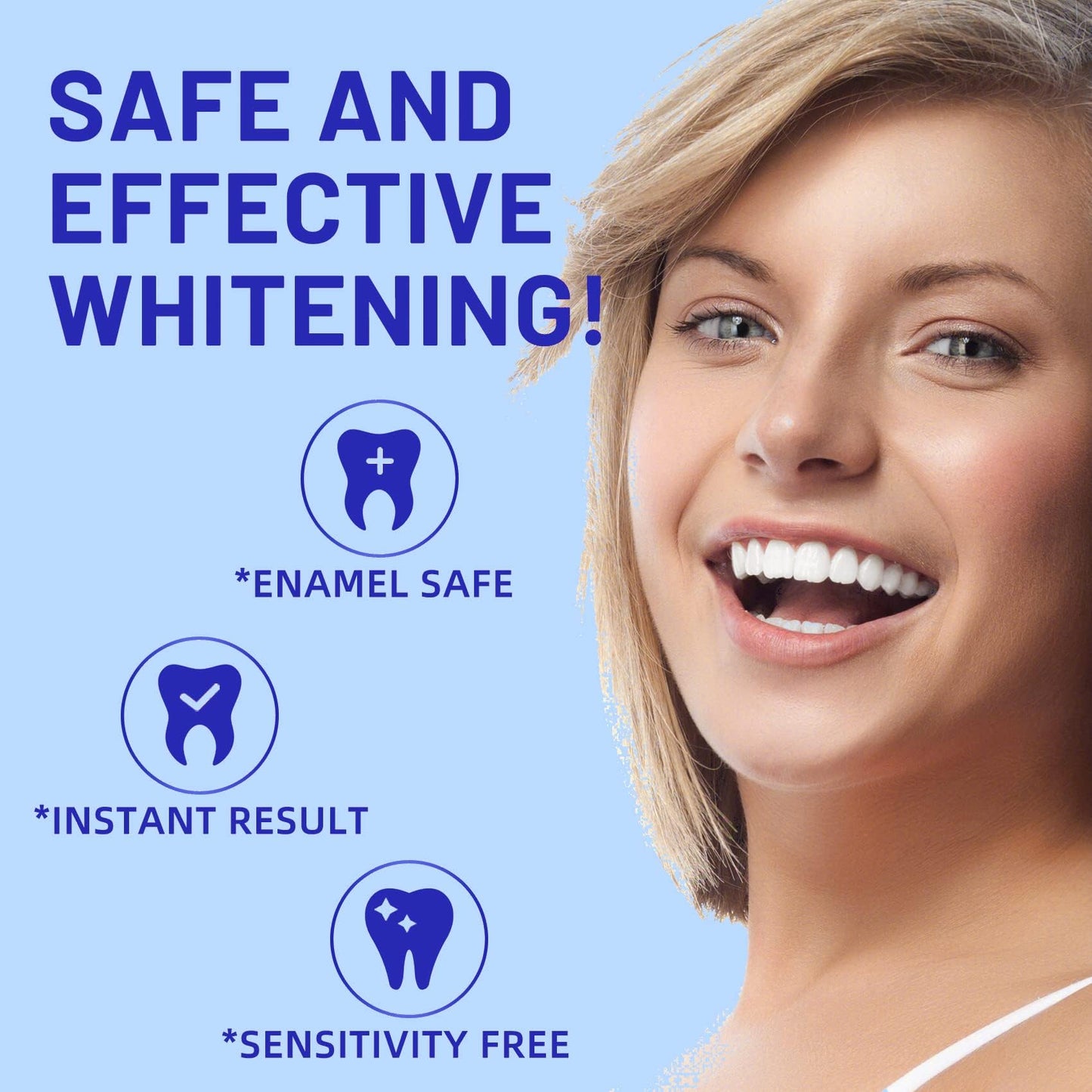 PERSMAX Teeth Whitening Strips – Dentist-Approved, Gum-Safe, 28 Non-Slip Strips Kit (14 Treatments) | 30-Min Express Whitening