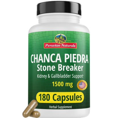 Peruvian Naturals Chanca Piedra Stone Breaker – 180 Capsules