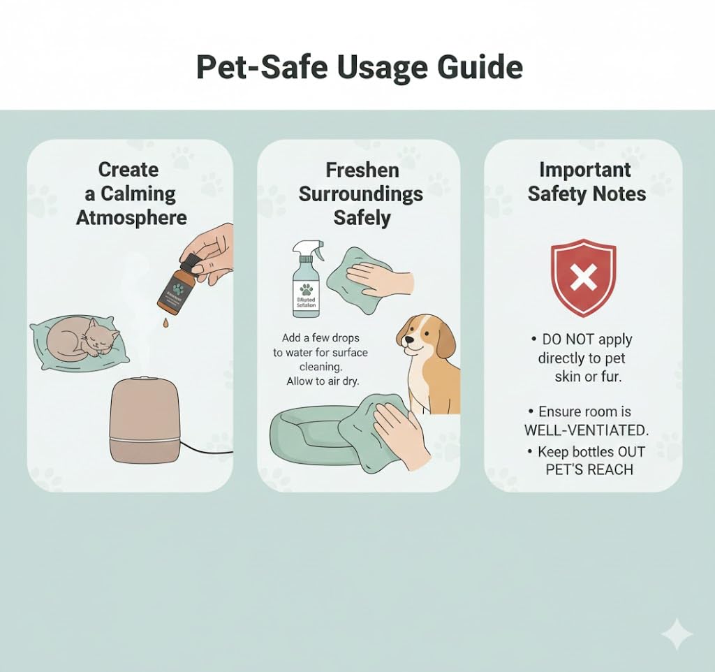 Pet-Friendly Essential Oil Set: Home Fragrance & Stress Relief