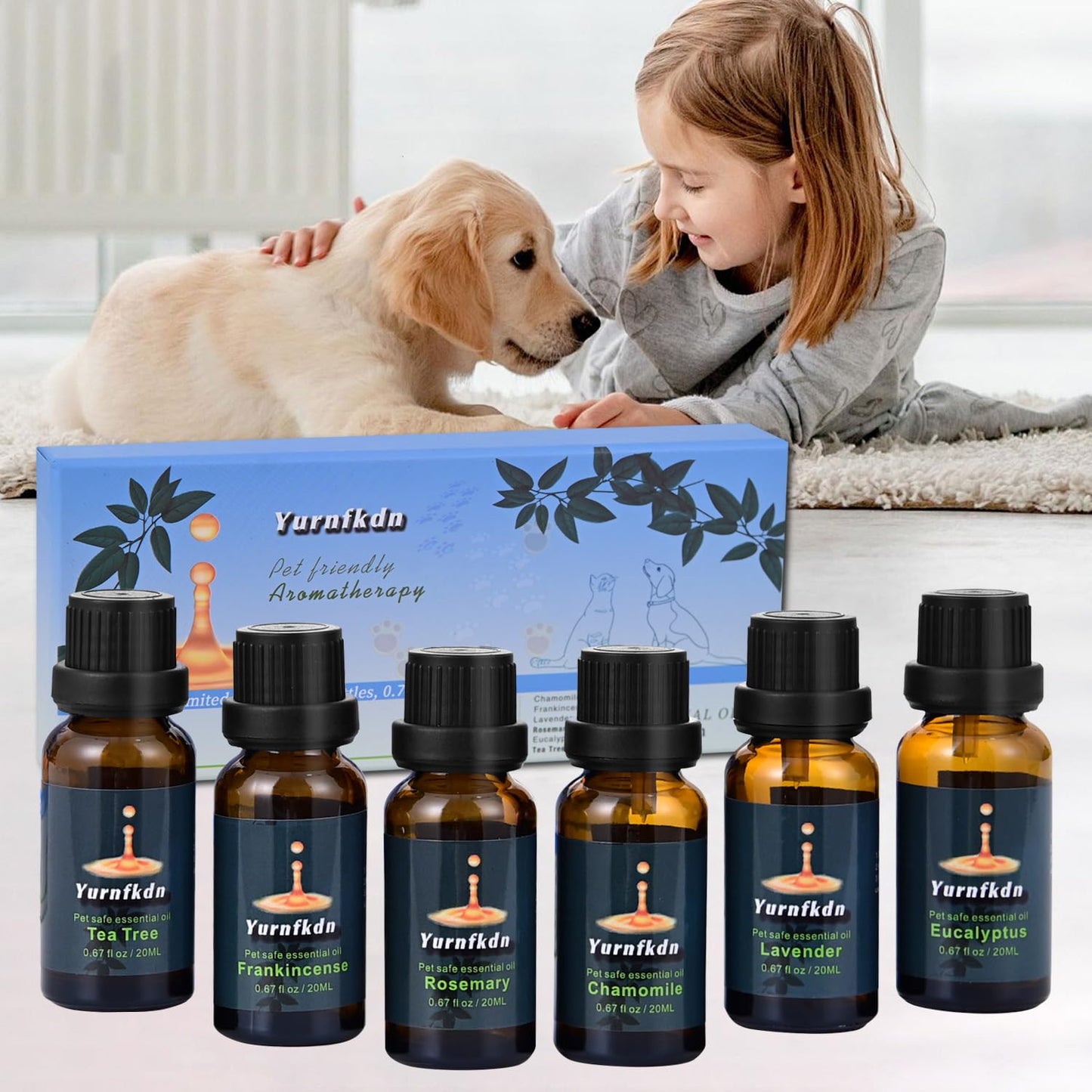 Pet-Friendly Essential Oil Set: Home Fragrance & Stress Relief