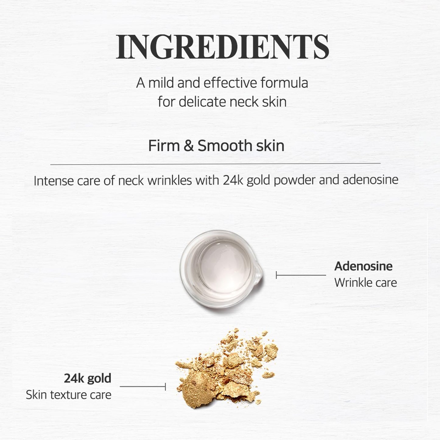 Petitfee Gold Neck Cream 1.69 fl oz (50 g) – 24K Gold & Adenosine Firming Moisturizer