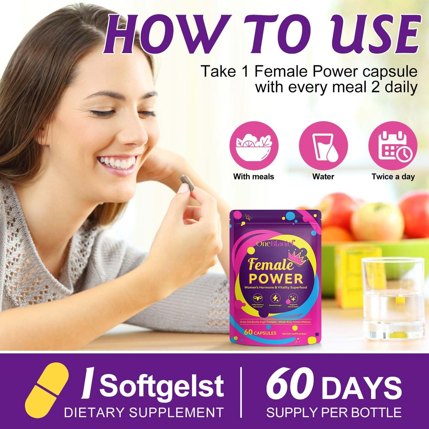 Beef Organ Supplement for Women – Grass-Fed Liver Capsules for Hormone Balance