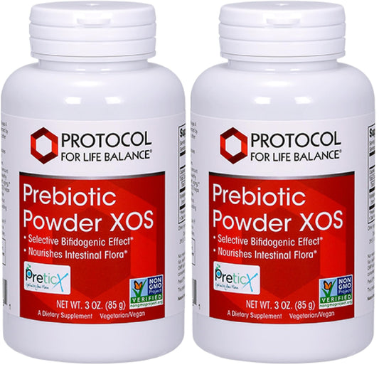Protocol for Life Balance Prebiotic Powder XOS – 1.55g per Serving | Gut Health & Intestinal Flora | Kosher & Non-GMO | 3 oz (Pack of 2) BritishVita | Premium UK Vitamins & Wellness Supplements