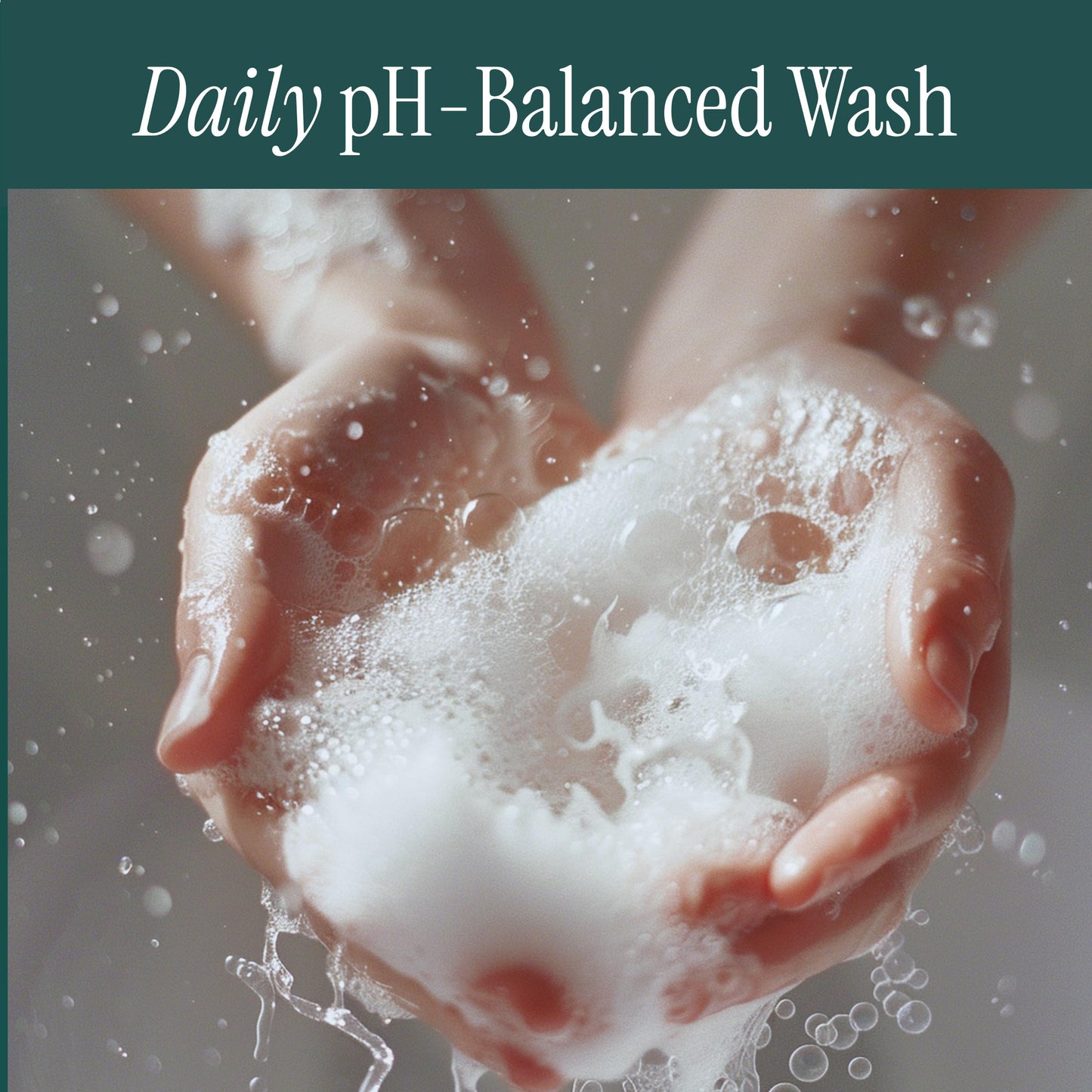 pH-D Feminine Health Boric Acid Foam Wash — pH-Balanced, Plant-Based, Paraben-Free (Sensitive, 6 fl oz)