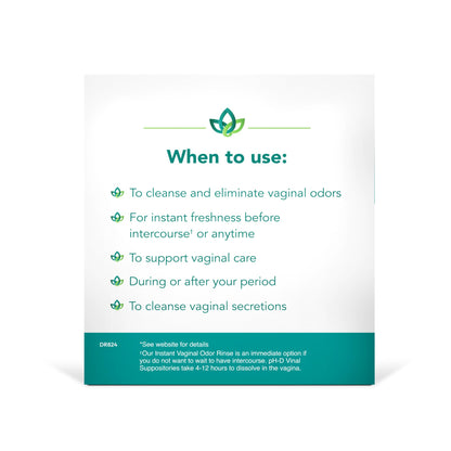 pH-D Instant Odor Rinse with Boric Acid – Pack of 2 (6 fl oz total), Vegan, Paraben-Free, Cruelty-Free
