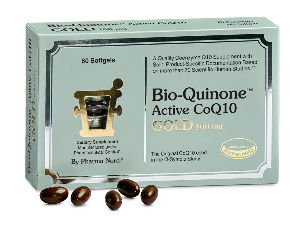 Pharma Nord Bio-Quinone Gold Coenzyme Q10 100mg | The Original CoQ10, High Absorption, 60 Softgels