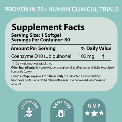 Pharma Nord Bio-Quinone Gold Coenzyme Q10 100mg | The Original CoQ10, High Absorption, 60 Softgels