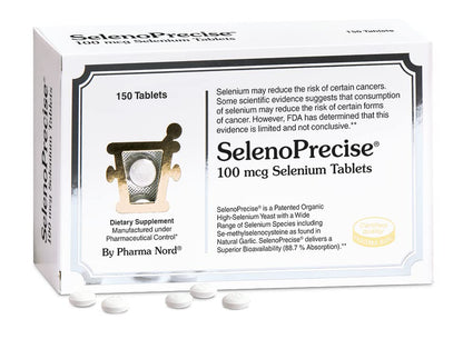 Pharma Nord Selenium 100 mcg | SelenoPrecise – Thyroid Support, Immune Health & Heart Health | 150 Tablets | 88.7% Absorption