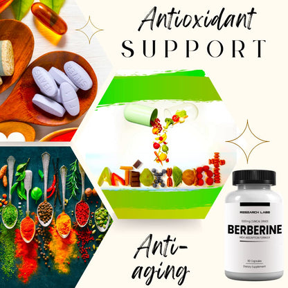 Research Labs Berberine 1500mg High Absorption – 180 Capsules | BerberQuil™