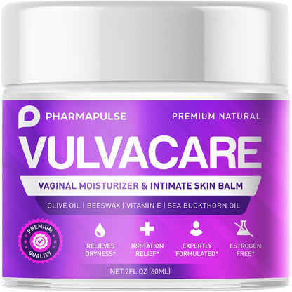 Pharmapulse Vaginal Moisturizer & Vulva Balm — Estrogen-Free Intimate Skin Care (2oz)