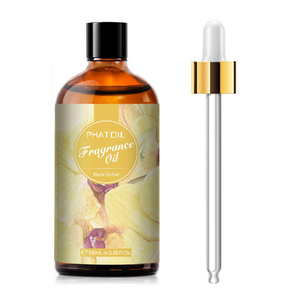 PHATOIL Black Orchid Fragrance Oil – 100ml (3.38 fl oz) for Diffusers, Candles & Soaps