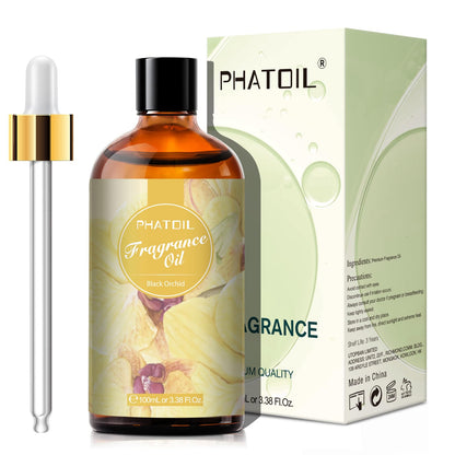 PHATOIL Black Orchid Fragrance Oil – 100ml (3.38 fl oz) for Diffusers, Candles & Soaps