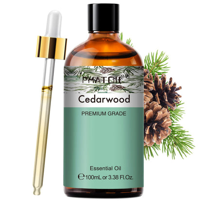 PHATOIL Cedarwood Essential Oil 100mL – Pure, Natural Aromatherapy