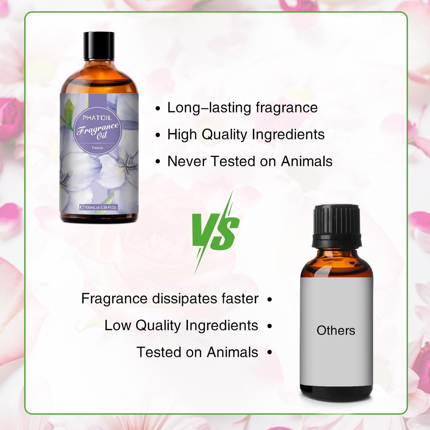 PHATOIL Freesia Fragrance Oil 100ml - Aromatherapy, Diffusers, Soap & Candle Making