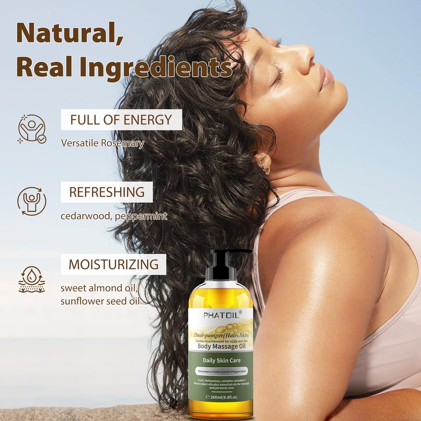 PHATOIL Dual-Pamper Massage Oil – Hair & Skin 260ml