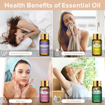 PHATOIL 15-Piece Essential Oils Gift Set – 100% Natural, 5ml Bottles
