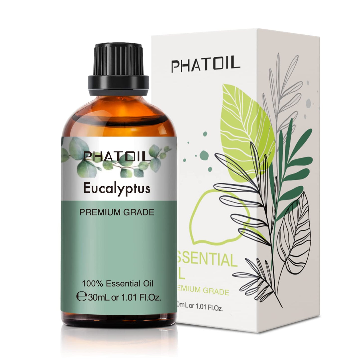 PHATOIL Eucalyptus Essential Oil 30ml – Pure Eucalyptus Oil for Diffusers, Aromatherapy & DIY Crafts