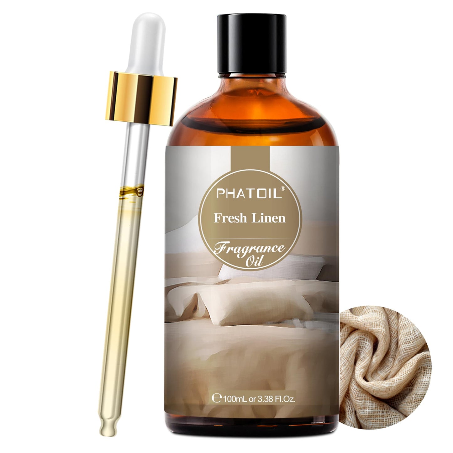 PHATOIL Fresh Linen Fragrance Oil – 100ML for Diffusers, Soap & Candle Making