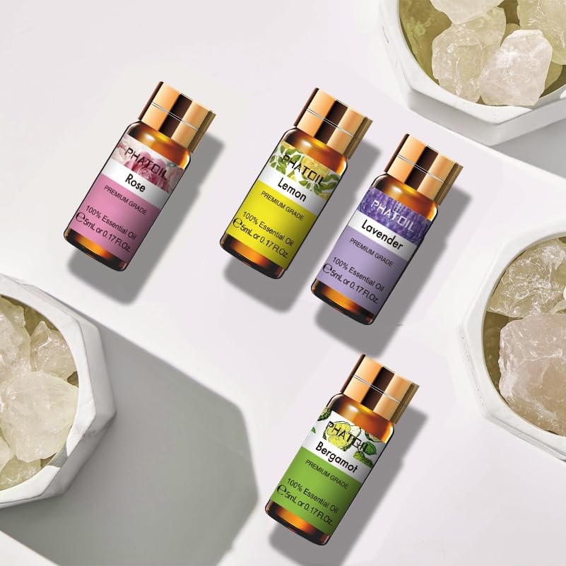 PHATOIL Essential Oils Gift Set 15x5ml | Aromatherapy for Diffuser, Skin & Hair