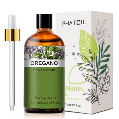 Oregano Essential Oil 100ml | PHATOIL Pure Aromatherapy Oil for Diffusers, Humidifiers, Candles & Soap
