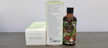 PHATOIL Coffee Fragrance Oil 100ml (3.38 fl oz) for Aromatherapy, Diffusers, DIY Candles & Soaps