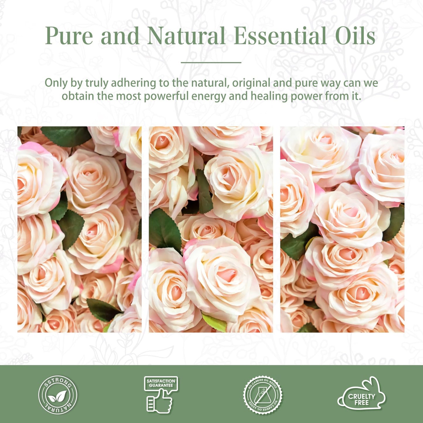 PHATOIL Rose Essential Oil 100ml with Glass Dropper – Aromatherapy, DIY Candles & Soaps