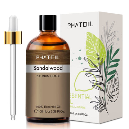 PHATOIL Sandalwood Essential Oil 100ml (3.38 oz) – Pure Aromatherapy