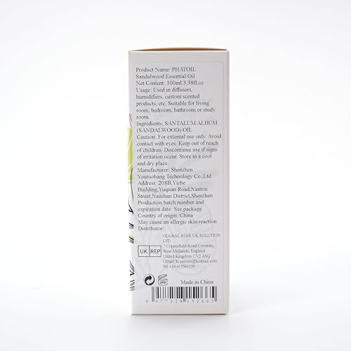 PHATOIL Sandalwood Essential Oil 100ml (3.38 oz) – Pure Aromatherapy