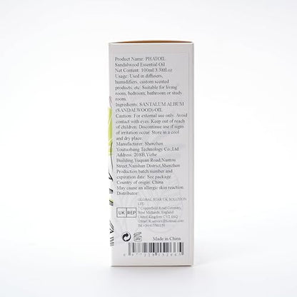 PHATOIL Sandalwood Essential Oil 100ml (3.38 oz) – Pure Aromatherapy