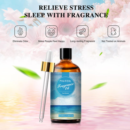 PHATOIL Sea Breeze Fragrance Oil – 100ml | Aromatherapy, Diffusers, DIY Candles & Soaps